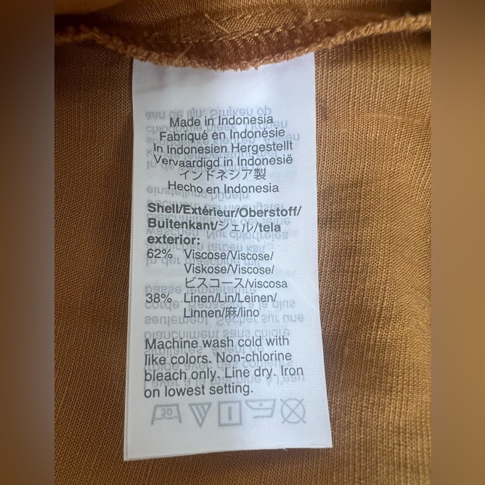 NWT Madewell Linen-Blend Dolman-Sleeve Tie-Waist Midi Dress
Toffee
Size 00 - Picture 8 of 8